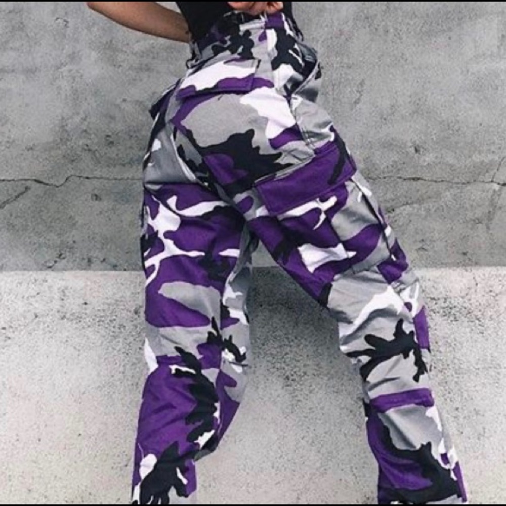 Purple Camp Pants